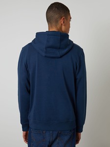 Sweat-shirt à capuche noir pour homme en coton, décontracté, avec poche avant, coupe classique, automne - Product Image 5