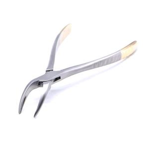 Dental Tooth Extraction Forcep for Root Fragment Minimally Invasive Curved Design (Mandibular Teeth) Steel by <b>Blush</b> surgical - Product Image 1
