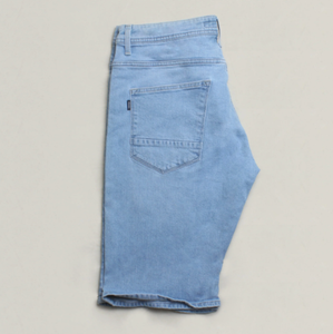 Shorts en jean décontractés pour hommes, légers et respirants, taille haute, avec couleur et logo personnalisables - Product Image 2