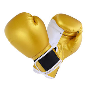 Gants de boxe professionnels confortables et protecteurs, logo personnalisé, gants d'entraînement en PU avec bandage pour les mains, gants de boxe durables pour hommes - Product Image 1