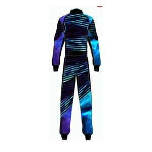 Factory Made Latest Style Unisex Motorsport Go Kart Racing Suit Breathable Waterproof Windproof Printed % Polyester - Product Image 4