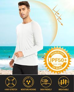 <b>Men's</b> White Full Sleeve Rash Guard 100% Polyester Quick Dry <b>Compression</b> <b>Shirt</b> <b>for</b> MMA Grappling UPF50+ - Product Image 4