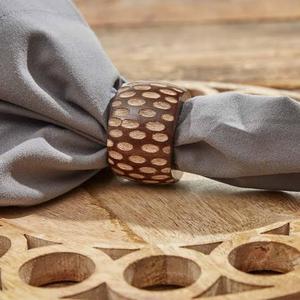 <b>Bamboo</b> rattan Napkin Rings Ring Shape Wabi-Sabi Design 2.5cm Wedding <b>Table</b> Decoration Durable Natural Finish - Product Image 5