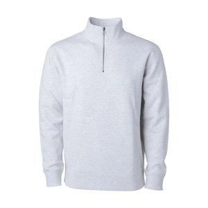 Men's Business Quarter Zip Pullover Solid <b>Black</b> <b>Fleece</b> Sweatshirt Smart Casual Mock Neck Quarter Zip Pullover Sweatshirt - Product Image 1