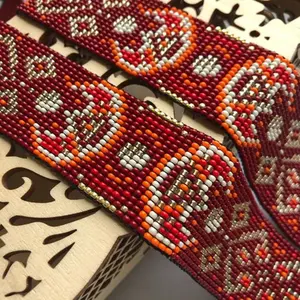 Collier Gerdan | Chunky | Ethnique | Tribal | Collier ukrainien | Unique | Collier africain pour femme avec boucles d'oreilles, pour cadeau - Product Image 4