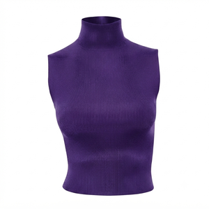 เสื้อกล้ามถักทรงโอ-เนคสีน้ำตาลสำหรับผู้หญิง ยี่ห้อ Ostriya Intl แบบเรียบง่าย สีพื้น ทรงปกติ เป็นมิตรกับสิ่งแวดล้อม ระบายอากาศได้ดี - Product Image 2