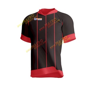 เสื้อแขนสั้นสำหรับผู้ใหญ่ผู้ชายชุดเครื่องแบบแฟนบอลรักบี้สไตล์ทีมออกแบบได้ตามต้องการสวมใส่สบาย - Product Image 6