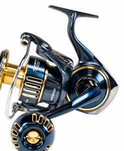 MEILLEURE OFFRE pour moulinet de pêche 8000-P noir et or, moulinet spinning en métal avec frein magnétique, 6+1 roulements, rapport de transmission 5.2:1, fixation fixe - Product Image 4