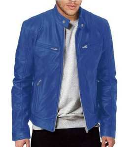 Chaqueta de Invierno Premium para Hombre, Cuero Genuino, Forro de Piel de Oveja, Costuras Resistentes, Protección Elegante para Exteriores, Estilo Biker Bomber - Product Image 6