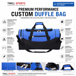 Bolsa Deportiva Personalizada de Nailon Ligero Resistente al Agua, Bolsa de Gimnasio con Compartimento para Zapatos y Cierre de Cremallera - Product Image 1