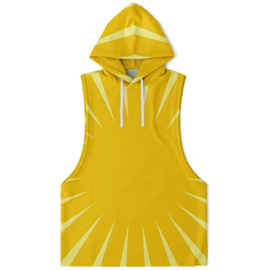 เสื้อกล้ามออกกำลังกายผู้ชาย แห้งเร็ว กระชับรูปทรง มีฮู้ด ผ้าฝ้าย 100% สำหรับวิ่งและออกกำลังกายทั่วไป - Product Image 5