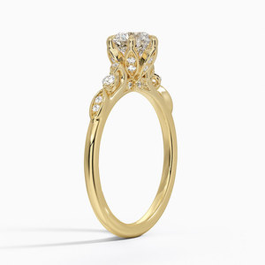 Hermoso Anillo de Compromiso de Oro con Brillante Piedra de Diamante, Anillo de Joyería de Boda para Mujer - Product Image 1