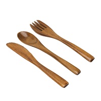 Fourchette en bois pour salade, idéale pour les fêtes, service alimentaire et desserts – Fourchette légère en bois pour la cuisine, prix abordable