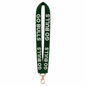 Nouveau lanière perlée Pinkweave Sorority personnalisée avec lettres grecques, porte-badge d'identification réglable avec texte en relief/gravé, sangle de cou - Product Image 4