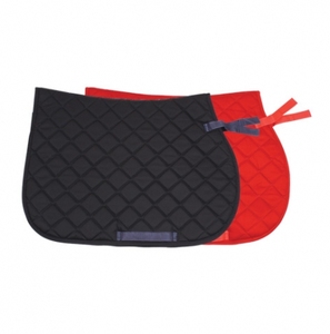 Tapis de selle de dressage Close Contact carré en satin de soie avec extérieur en coton et doublure en maille respirante et durable pour l'entraînement équestre - Product Image 1