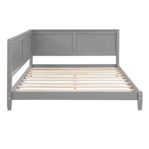 Modern Gray Full-Size Wood Daybed/<b>Sofa</b> <b>Bed</b> Set Extendable & <b>Inflatable</b> with Fabric Upholstery for Home Furniture Apartment Use - Product Image 3