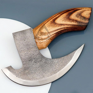Professional High Quality Stainless Steel Blade Wood <b>Handle</b> Pizza Cutting <b>Axe</b> Wholesale - Product Image 2