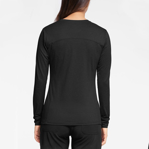 Chemises à manches longues en polyester pour femmes, sous les blouses médicales, uniforme d'infirmière, hôpital, sous les blouses - Product Image 5