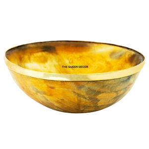 Tazón para Servir Frutas y Ensaladas de Diseño Personalizado, Tazón para Servir con Forma de Cuerno Chino, Nuevo Tazón de Cuerno Natural Moderno, Ecológico y Hecho a Mano - Product Image 6
