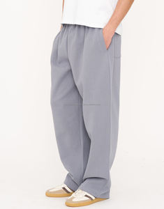 กางเกงวิ่งขนแกะแบบลำลองสำหรับผู้ชายกางเกงเอวยางยืดน้ำหนักเบามีทรงตรงสไตล์แฟชั่นสตรีท - Product Image 5