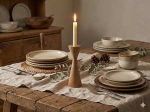 Unique Grain Wooden <b>Candle</b> <b>Holder</b> Celebrating Natural Wood Beauty And Organic Interior Styling - Product Image 5