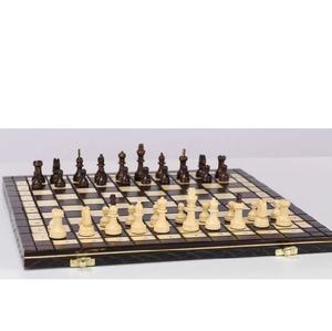 Juego de Ajedrez de Madera Artesanal de 21 Pulgadas con Tablero Plegable y Piezas de Madera Staunton, Juego de Ajedrez Internacional para Viajes - Product Image 1