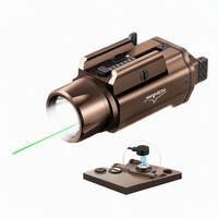 Lampe torche OCSHARK GL15pro haute luminosité 1500 lumens, laser vert LED combiné, charge magnétique, lumière blanche pour le sport nocturne