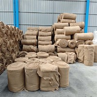 Tissu en toile de jute et en toile de jute naturelle pour l'emballage et le conditionnement, rouleau de toile de jute naturelle pour la décoration de la maison, l'artisanat et le bricolage