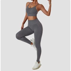 Conjuntos de Ropa Deportiva Elástica Exclusiva para Mujer, Trajes de Yoga para Gimnasio, Fitness, Ejercicio, Ropa Deportiva sin Costuras, Conjuntos de Yoga para Mujer - Product Image 3