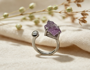 Anillo de Plata 925 al por Mayor de 925artpalace con Piedra de Amatista Exótica, Joyería Fina de Moda para Bodas, Anillos de Plata con Piedras Preciosas - Product Image 1