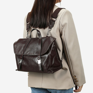 Professional <b>Leather</b> <b>Backpack</b> With Dedicated Laptop Section Spacious Capacity And Practical Storage For Daily Activities - Product Image 2