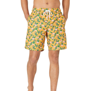 Direct Supply Mens Swim Trunks Fitness Surf Beach Gym Sports Shorts Zipper Fly Casual Elastic Waist Short Custom Logo - Product Image 1