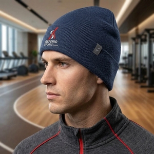 Bonnet tricoté personnalisé haut de gamme – Chaud, doux, confortable, extensible, léger, pour l'extérieur, décontracté et tendance - Product Image 3