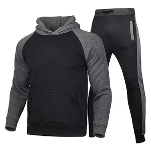 Forte demande écologique Gym Fitness course Jogging ensembles de vêtements de sport Top survêtements d'hiver pour hommes femmes sweats à capuche et ensemble de joggings - Product Image 1