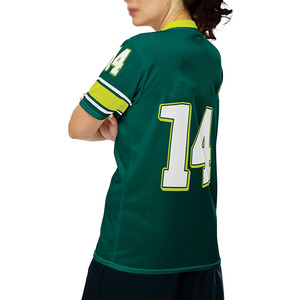 Maillot de football américain en mesh respirant unisexe à col en V, kit d'entraînement personnalisable par sublimation avec nom d'équipe, design uni sur mesure - Product Image 2