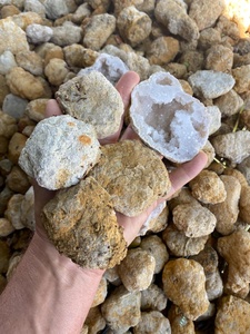 Wish cave Natural Quartz Geode <b>Crystal</b> <b>Cluster</b> Raw Stone Art Collectible Decor for Home Feng Shui Display - Product Image 3