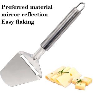 Cortador de Queso Multiusos de Acero Inoxidable, Herramienta de Cocina Manual Antiadherente Plateada para Todo Tipo de Quesos - Product Image 1
