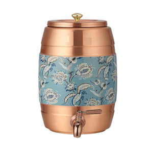 Tanque de agua de cobre puro con diseño de impresión esmaltada más vendido de alta calidad, dispensador de agua de tamaño y forma personalizados para Hotel y hogar - Product Image 3