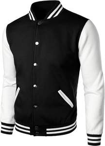 New Arrival Embroidered Logo Winter <b>Men</b> Varsity <b>Jacket</b> High Quality <b>Long</b> Sleeves Letterman <b>Jacket</b> - Product Image 2