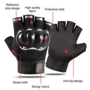 Gants de musculation antidérapants en silicone alvéolé avec support de poignet étendu - Gants d'entraînement respirants demi-doigts pour la force - Product Image 2