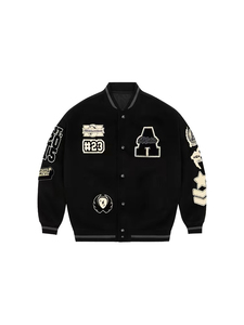 Veste pour homme en mélange de laine, veste varsity, veste pour hommes, style streetwear, veste de baseball brodée, veste d'hiver - Product Image 3