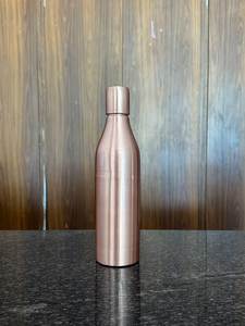 AUREVIA CRAFTS Copper Water <b>Bottle</b> Screw-On Lid Classic Design Large Capacity Eco-Friendly Portable Travel Drinkware - Product Image 1