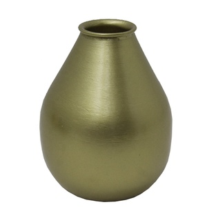 Bougeoir en fer doré, Design Unique, pour la décoration de la maison, fait à la main, noir mat - Product Image 5