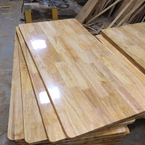 Luxury Natural Rubberwood <b>Table</b> Top Solid Wood Board Custom Dimensions for Dining and Workspace - Product Image 6