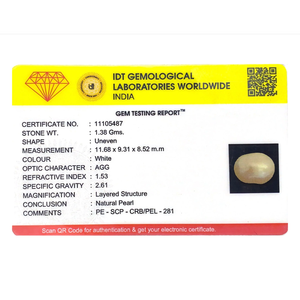Natural Loose Keshi <b>Pearl</b> 6.9 Carat Certified Freshwater Coin <b>Pearl</b> Wholesale - Product Image 4