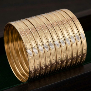 กำไลข้อมือชุบทองสามสี ORO-Z ขัดเงาอย่างดี ป้องกันการหมองคล้ำ เครื่องประดับผู้หญิงคุณภาพสูง ดีไซน์เนอร์แบรนด์ - Product Image 2