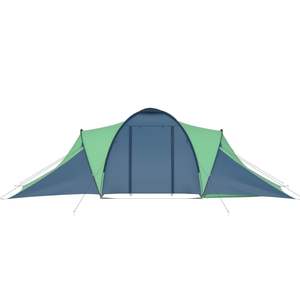 Tente de camping bleue et verte pour 6 personnes - Product Image 4