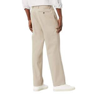 Pantalones Chinos Casuales de Golf para Hombre, Estilo Vintage, Cintura Media, Cierre Elástico, Tela Ligera de Lona, Frente Plano - Product Image 2