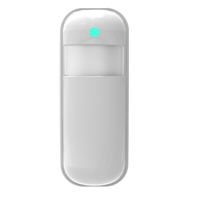 Daytech PIR01 Sensor Gerak PIR Nirkabel Detektor Inframerah ABS Jangkauan Deteksi 10-20m Volume Dapat Disesuaikan untuk Sistem Alarm 433Mhz
