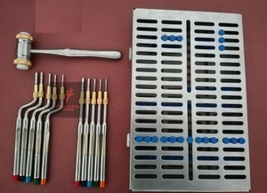 Kit d'osteotomes pour sinus lift dentaire Btech Enterprises, comprenant des osteotomes droits, des osteotomes coudés, des mallettes Ball Mead et une cassette, modèle argenté BE-4502 - Product Image 5